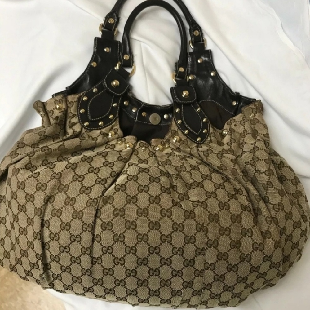 Authentic Gucci Studded Pelham Handbag